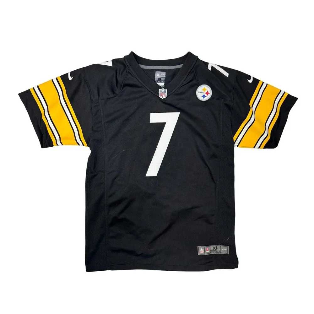 Nike Pittsburgh Steelers Ben Roethlisberger Jersey Kids XL 18/20 Black NFL #7